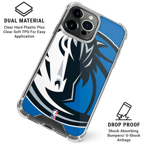 NBA Dallas Mavericks Large Logo iPhone 16 Pro Clear Case