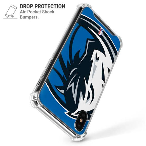 NBA Dallas Mavericks Large Logo iPhone X/XS Clear Case