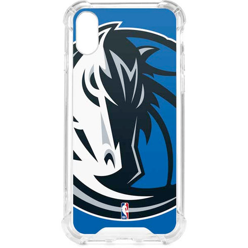 NBA Dallas Mavericks Large Logo iPhone XS Clear Case