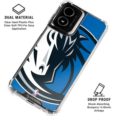 NBA Dallas Mavericks Large Logo Moto G Power 5G (2024) Clear Case
