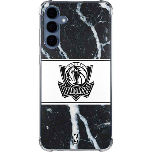 NBA Dallas Mavericks Marble Galaxy A35 5G Clear Case