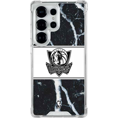 NBA Dallas Mavericks Marble Galaxy S26 Ultra Clear Case