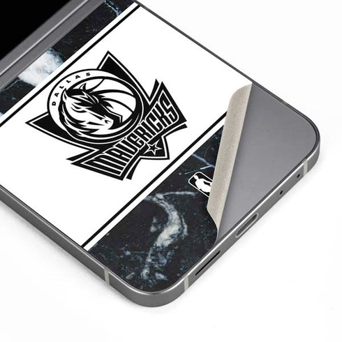 NBA Dallas Mavericks Marble Galaxy Z Flip6 Skin