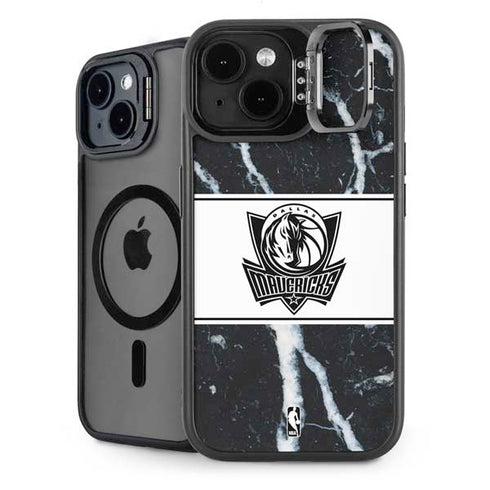 NBA Dallas Mavericks Marble iPhone 15 Plus Kickstand Case