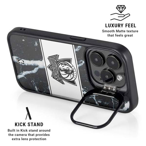 NBA Dallas Mavericks Marble iPhone 15 Pro Kickstand Case