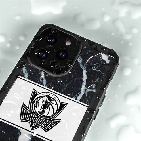 NBA Dallas Mavericks Marble iPhone 15 Pro Waterproof Case