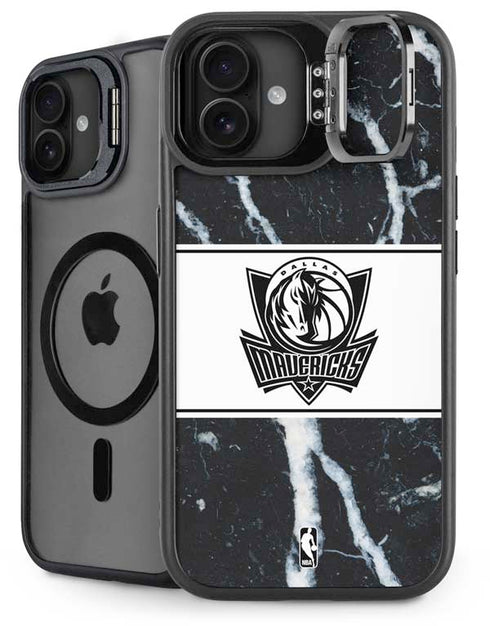 NBA Dallas Mavericks Marble iPhone 16 Plus Kickstand Case