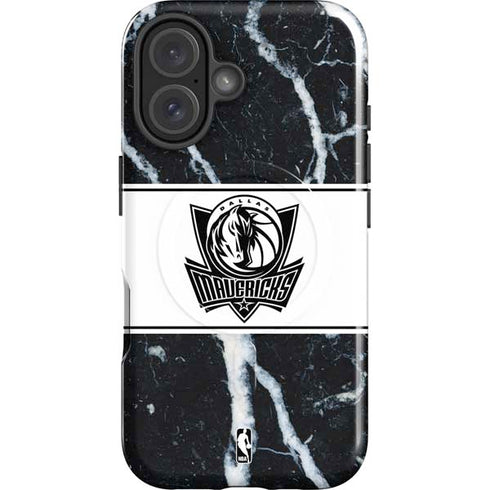 NBA Dallas Mavericks Marble iPhone 16 Plus Magsafe Impact Case