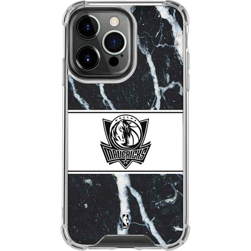 NBA Dallas Mavericks Marble iPhone 16 Pro Clear Case