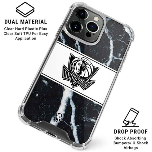 NBA Dallas Mavericks Marble iPhone 16 Pro Clear Case