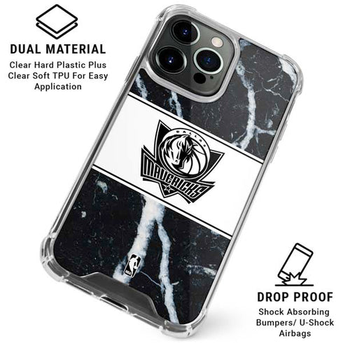 NBA Dallas Mavericks Marble iPhone 16 Pro Max Clear Case