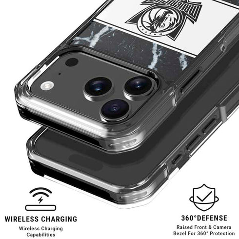 NBA Dallas Mavericks Marble iPhone 18 Pro Clear Case