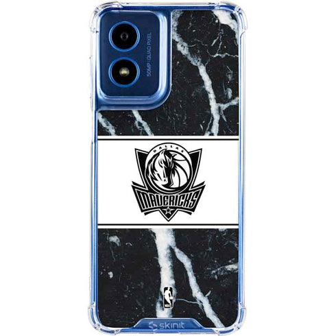 NBA Dallas Mavericks Marble Moto G 5G (2024) Clear Case