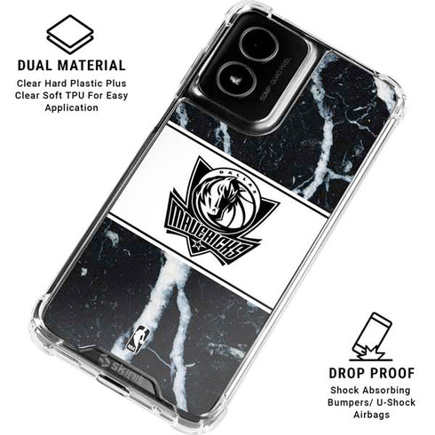 NBA Dallas Mavericks Marble Moto G Power 5G (2024) Clear Case