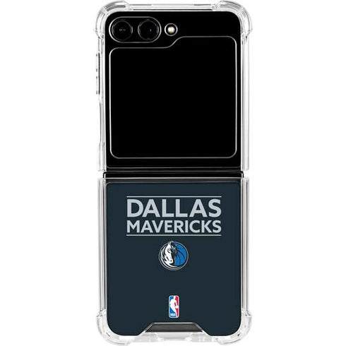 NBA Dallas Mavericks Standard - Blue Galaxy Z Flip6 Clear Case