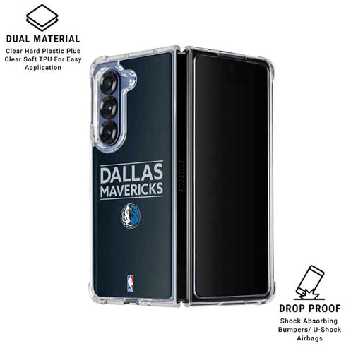 NBA Dallas Mavericks Standard - Blue Galaxy Z Fold6 Clear Case