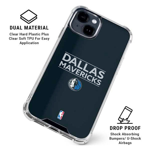 NBA Dallas Mavericks Standard - Blue iPhone 15 Clear Case