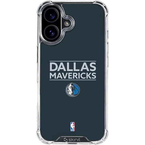 NBA Dallas Mavericks Standard - Blue iPhone 16 Clear Case