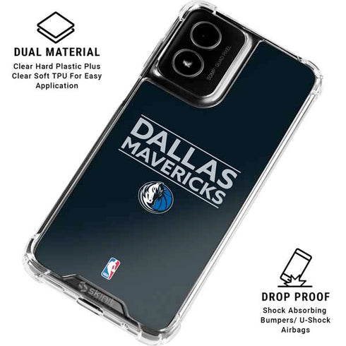 NBA Dallas Mavericks Standard - Blue Moto G Power 5G (2024) Clear Case