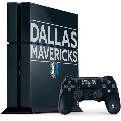NBA Dallas Mavericks Standard - Blue PS4 Console and Controller Bundle Skin