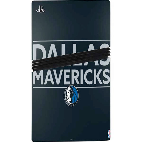 NBA Dallas Mavericks Standard - Blue PS5 Pro Console Skin