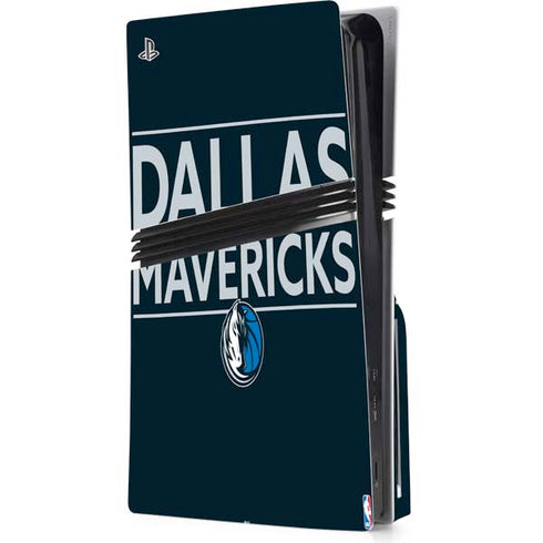 NBA Dallas Mavericks Standard - Blue PS5 Pro Disk Console Skin