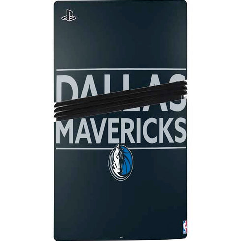 NBA Dallas Mavericks Standard - Blue PS5 Pro Disk Console Skin
