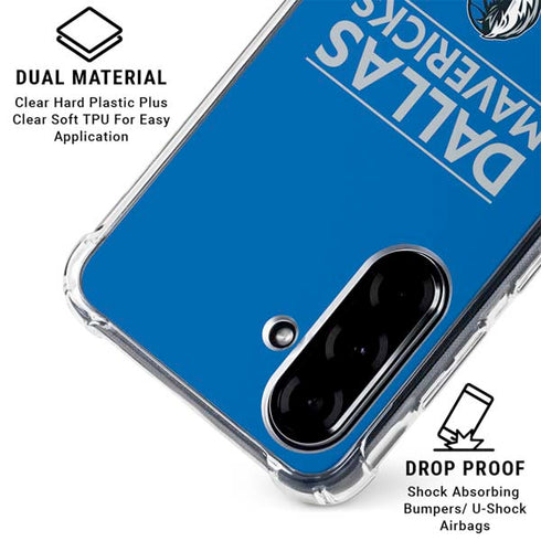 NBA Dallas Mavericks Standard - Light Blue Galaxy A36 5G Clear Case