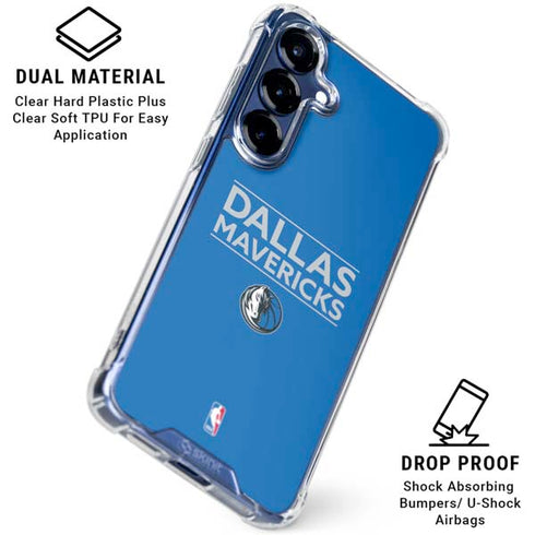 NBA Dallas Mavericks Standard - Light Blue Galaxy S25 Plus Clear Case