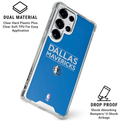 NBA Dallas Mavericks Standard - Light Blue Galaxy S25 Ultra Clear Case