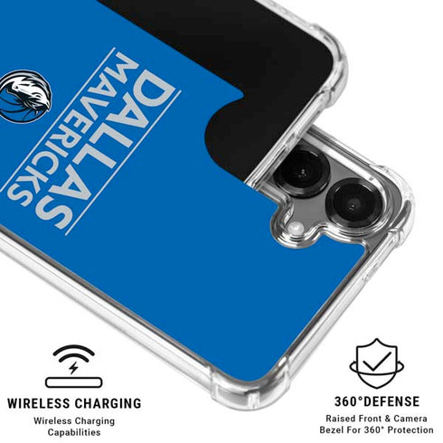 NBA Dallas Mavericks Standard - Light Blue Galaxy S26 Plus Clear Case