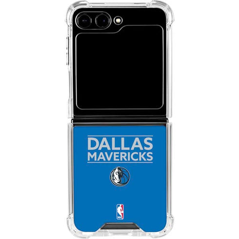NBA Dallas Mavericks Standard - Light Blue Galaxy Z Flip6 Clear Case