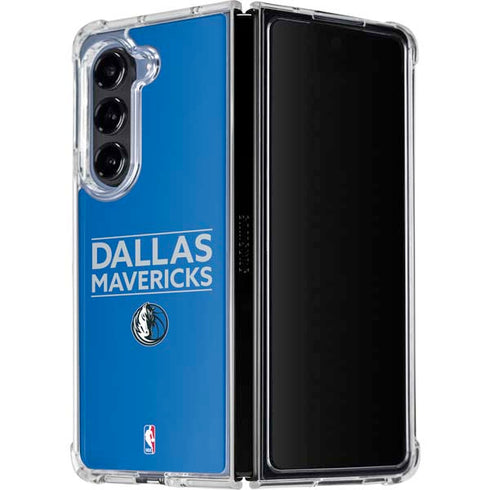 NBA Dallas Mavericks Standard - Light Blue Galaxy Z Fold5 5G Clear Case