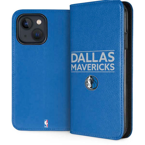 NBA Dallas Mavericks Standard - Light Blue iPhone 13 Folio Case