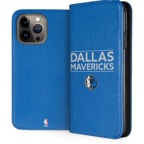 NBA Dallas Mavericks Standard - Light Blue iPhone 13 Pro Max Folio Case