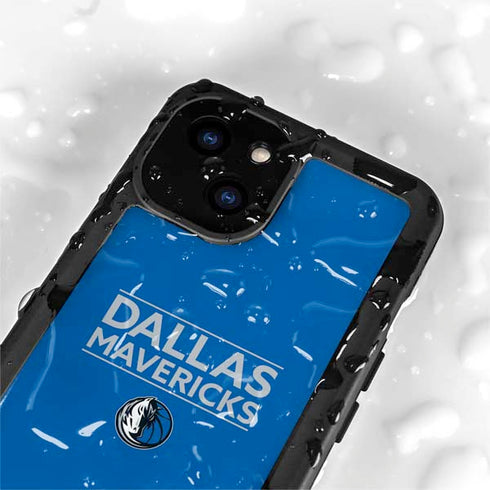 NBA Dallas Mavericks Standard - Light Blue iPhone 15 Plus Waterproof Case