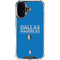 NBA Dallas Mavericks Standard - Light Blue iPhone 16 Clear Case
