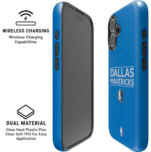 NBA Dallas Mavericks Standard - Light Blue iPhone 16 Magsafe Impact Case