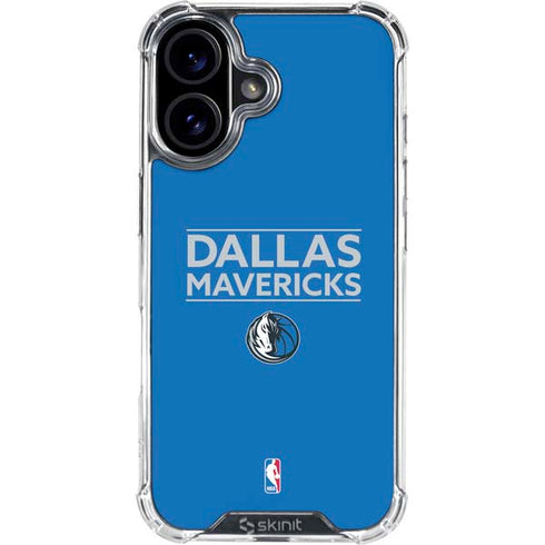 NBA Dallas Mavericks Standard - Light Blue iPhone 16 Plus Clear Case