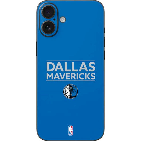 NBA Dallas Mavericks Standard - Light Blue iPhone 16 Plus Skin