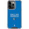 NBA Dallas Mavericks Standard - Light Blue iPhone 16 Pro Clear Case