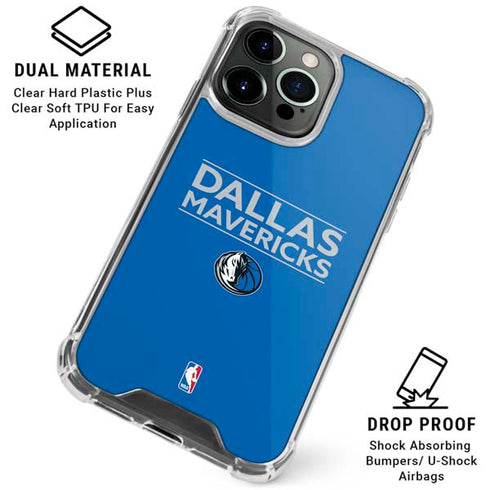 NBA Dallas Mavericks Standard - Light Blue iPhone 16 Pro Clear Case