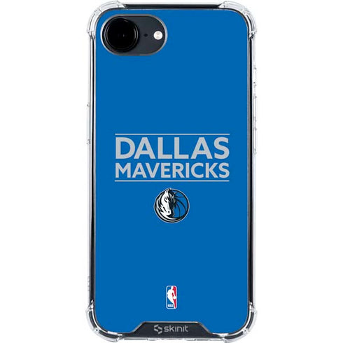 NBA Dallas Mavericks Standard - Light Blue iPhone 16e Clear Case