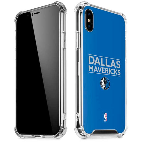 NBA Dallas Mavericks Standard - Light Blue iPhone X/XS Clear Case