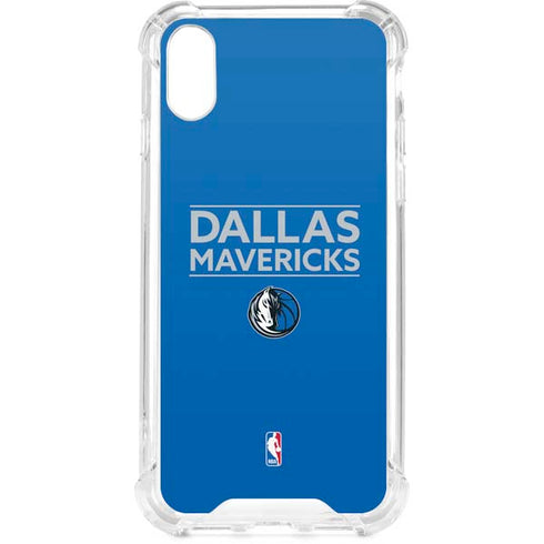 NBA Dallas Mavericks Standard - Light Blue iPhone XS Clear Case
