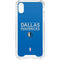 NBA Dallas Mavericks Standard - Light Blue iPhone XS Clear Case