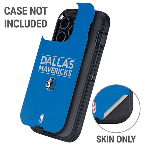 NBA Dallas Mavericks Standard - Light Blue Otterbox Defender iPhone Skin