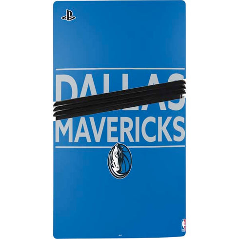 NBA Dallas Mavericks Standard - Light Blue PS5 Pro Console Skin