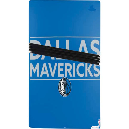 NBA Dallas Mavericks Standard - Light Blue PS5 Pro Console Skin