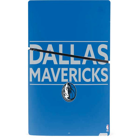 NBA Dallas Mavericks Standard - Light Blue PS5 Slim Digital Edition Console Skin
